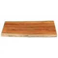 Dessus de table 90x80x3,8 cm rectangulaire bois massif d'acacia