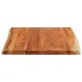 Dessus de table 90x80x3,8 cm rectangulaire bois massif d'acacia