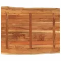 Dessus de table 90x80x3,8 cm rectangulaire bois massif d'acacia