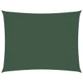 Voile de parasol tissu oxford rectangulaire 3,5x4,5m vert foncé