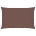 Voile de parasol tissu oxford rectangulaire 2x5 m marron