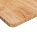 Dessus de table carré Marron clair80x80x2,5cm Bois chêne traité