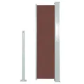 Auvent latéral rétractable 120 x 300 cm Marron