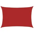 Voile d'ombrage 160 g/m² Rouge 3x4 m PEHD