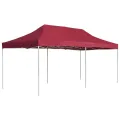 Tente de réception pliable Aluminium 6x3 m Bordeaux