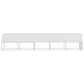 Poulailler d'extérieur 2x10x2 m Acier galvanisé