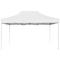 Tente de réception pliable Aluminium 4,5x3 m Blanc