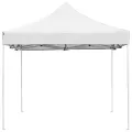 Tente de réception pliable Aluminium 4,5x3 m Blanc