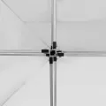 Tente de réception pliable Aluminium 4,5x3 m Blanc