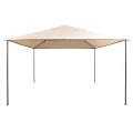 Chapiteau tente 4 x 4 m Acier Beige