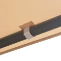 Chapiteau tente 4 x 4 m Acier Beige