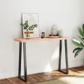 Dessus de table bois massif non traité bordure assortie