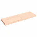 Dessus de table bois massif non traité bordure assortie