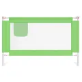 Barrière de sécurité de lit d'enfant Vert 120x25 cm Tissu