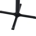 Pied de table de bistro Noir 76x76x107 cm Fonte