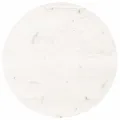 Dessus de table rond blanc Ø50x3 cm bois de pin massif