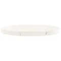 Dessus de table rond blanc Ø50x3 cm bois de pin massif