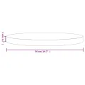 Dessus de table rond blanc Ø50x3 cm bois de pin massif