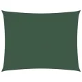 Voile de parasol tissu oxford rectangulaire 5x6 m vert foncé