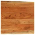 Dessus de table 40x40x3,8 cm carré bois massif d'acacia