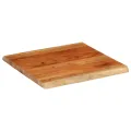 Dessus de table 40x40x3,8 cm carré bois massif d'acacia