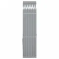 Porte-bûches gris clair 80x45x190 cm acier galvanisé