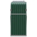 Porte-bûches vert 180x45x100 cm acier galvanisé