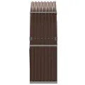 Porte-bûches marron 120x45x140 cm acier galvanisé