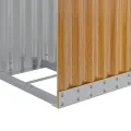 Porte-bûches marron clair 40x45x170 cm acier galvanisé