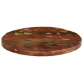 Dessus de table Ø 60x3,8 cm rond bois massif de récupération