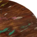 Dessus de table Ø 60x3,8 cm rond bois massif de récupération