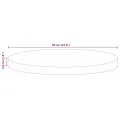 Dessus de table Ø 60x3,8 cm rond bois massif de récupération