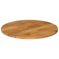Dessus de table Ø 80x2,5 cm rond bois de manguier massif