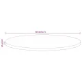 Dessus de table Ø 80x2,5 cm rond bois de manguier massif