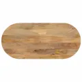 Dessus de table 140x50x2,5 cm ovale bois massif de manguier