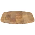 Dessus de table 140x50x2,5 cm ovale bois massif de manguier