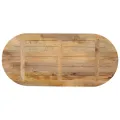 Dessus de table 140x50x2,5 cm ovale bois massif de manguier