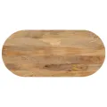 Dessus de table 100x40x3,8 cm ovale bois massif de manguier