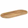 Dessus de table 100x40x3,8 cm ovale bois massif de manguier