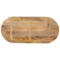 Dessus de table 100x40x3,8 cm ovale bois massif de manguier