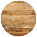 Dessus de table Ø 70x3,8 cm rond bois de manguier massif