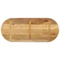 Dessus de table 110x40x3,8cm ovale bois massif de manguier brut