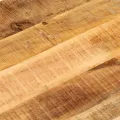 Dessus de table 110x40x3,8cm ovale bois massif de manguier brut