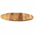 Dessus de table Ø 80x1,5 cm rond bois massif de manguier brut
