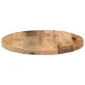Dessus de table Ø 60x1,5 cm rond bois massif de manguier brut