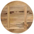 Dessus de table Ø 60x1,5 cm rond bois massif de manguier brut