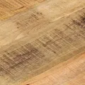 Dessus de table Ø 60x1,5 cm rond bois massif de manguier brut