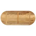 Dessus de table 110x50x3,8cm ovale bois massif de manguier brut