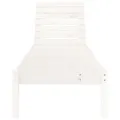 Chaises longues lot de 2 blanc 199,5x60x74cm bois massif de pin