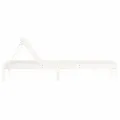 Chaises longues lot de 2 blanc 199,5x60x74cm bois massif de pin